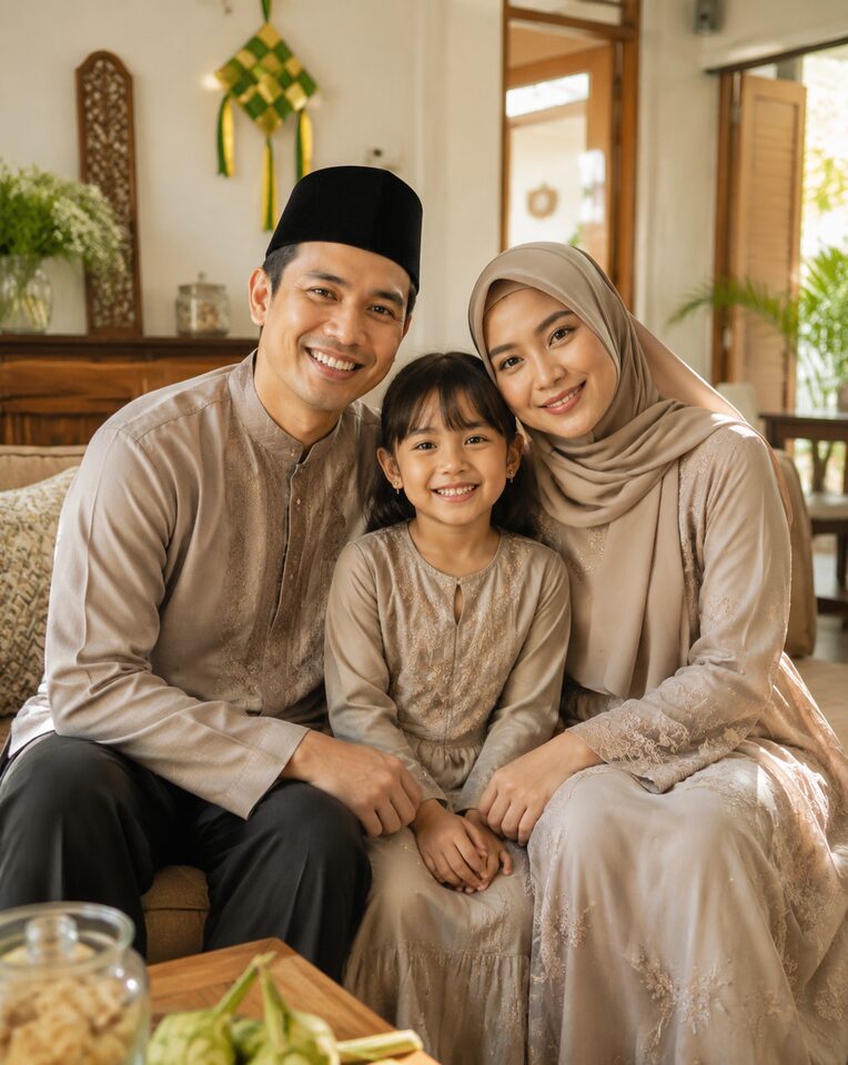 Potret keluarga Indonesia untuk Lebaran