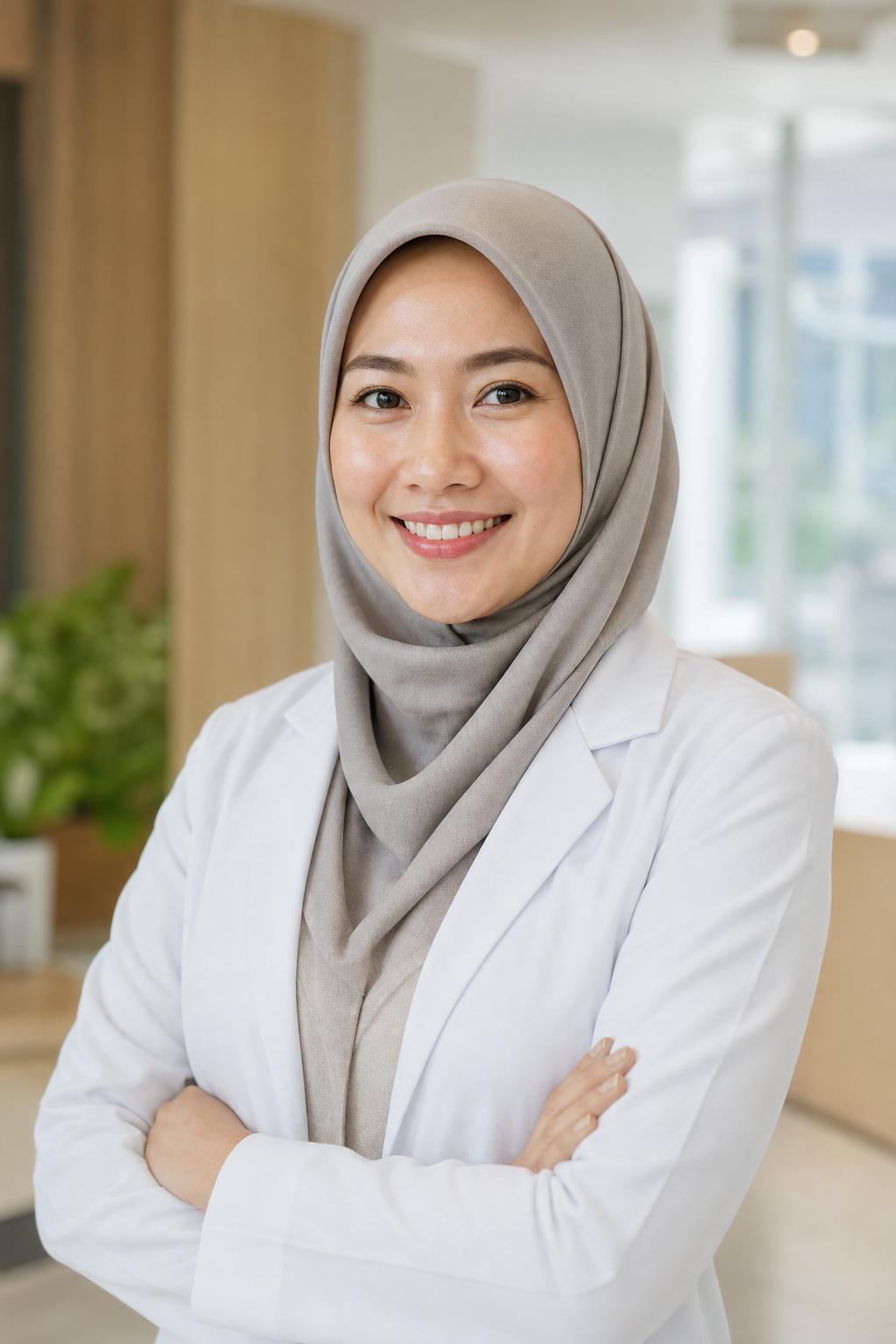 Foto AI dokter Indonesia di klinik modern