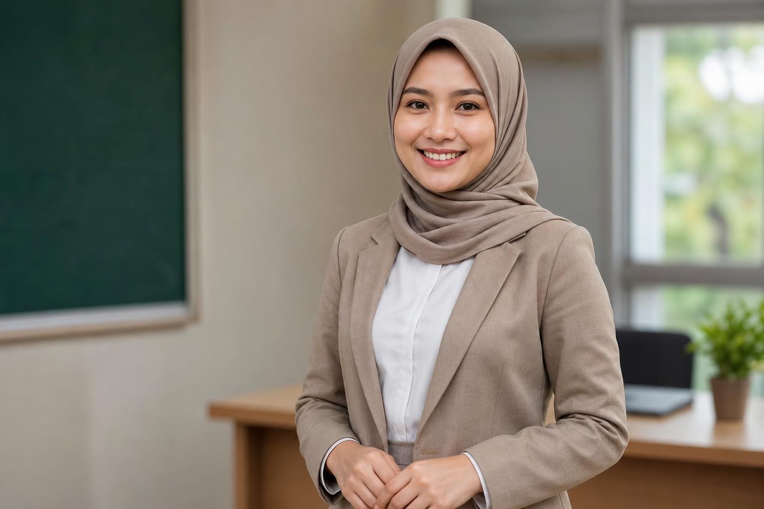 Foto AI guru atau dosen Indonesia