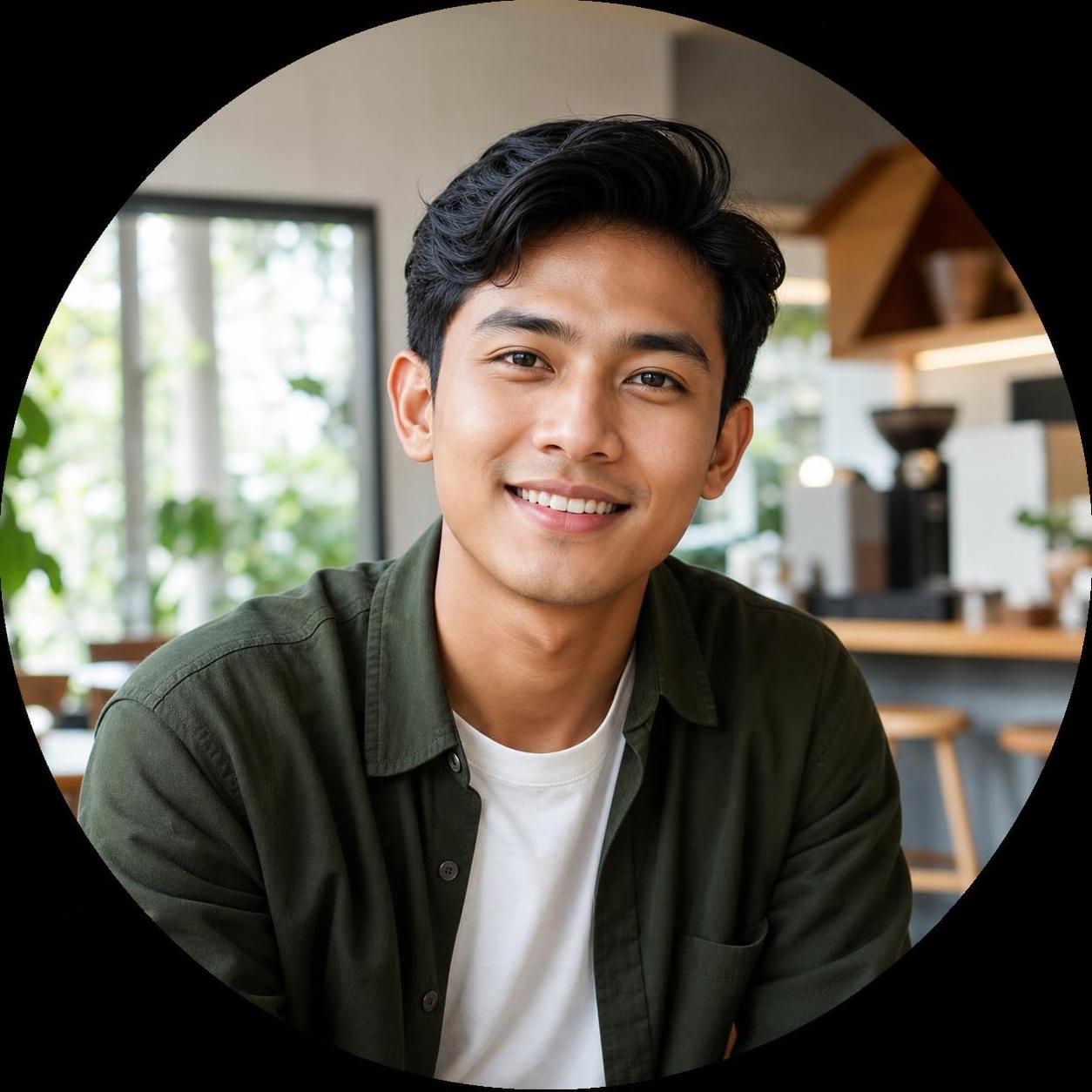 Foto profil AI natural untuk WhatsApp